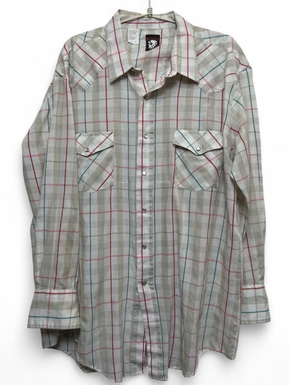 Vintage Karman Western Pearl Snap Shirt (fits 24x31)